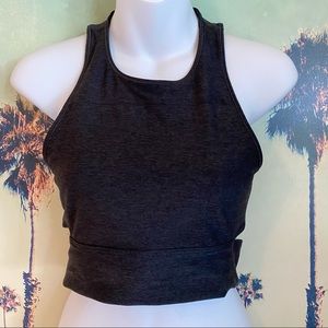 OUTDOOR Voices Black Cut Out Sports Bra